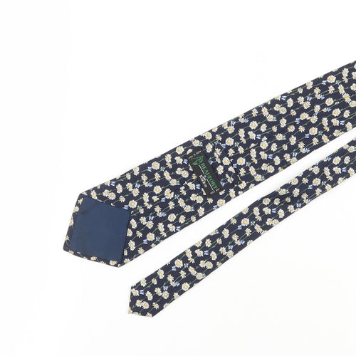 Beaufort Men's Blue Floral Silk Tie