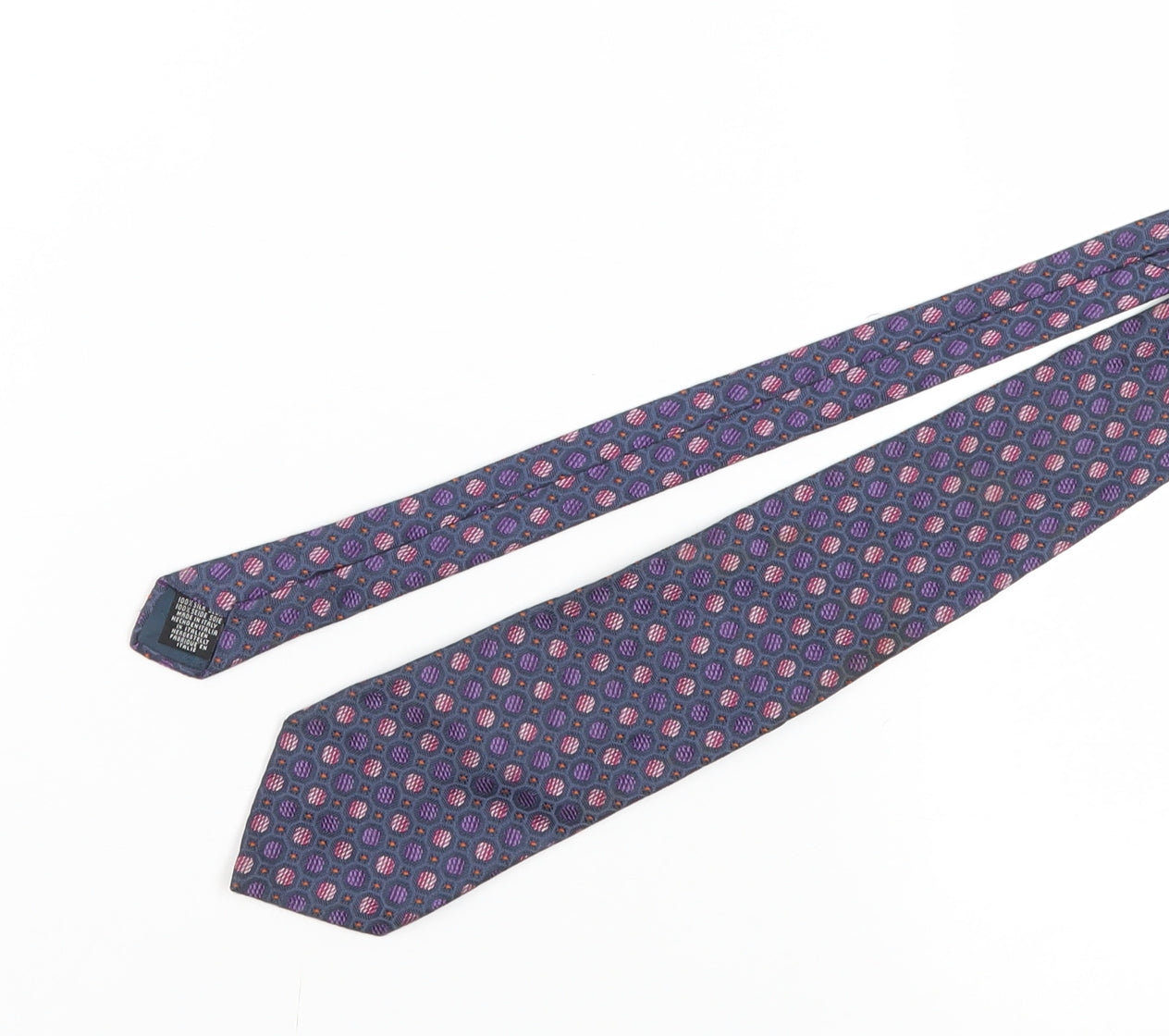 Chatsworth Men's Purple Geometric Silk Tie