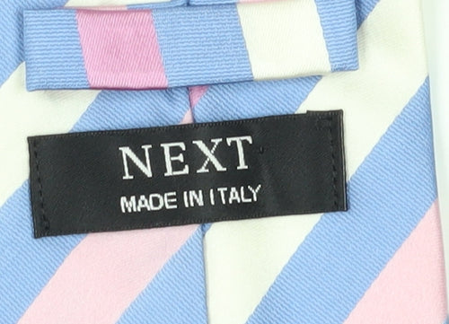Next Men's Multicoloured Striped Silk Tie