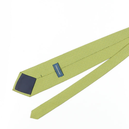 Debenhams Green Geometric Slim Silk Tie for Men