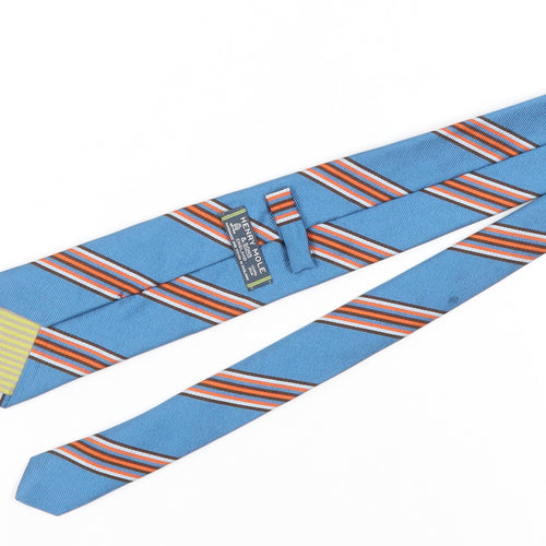 Henry Mole & Sons Men's Blue Silk Striped Tie