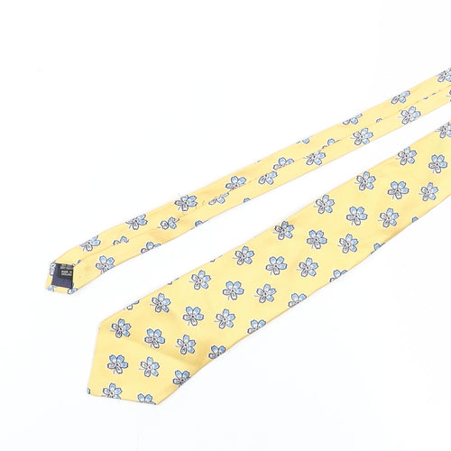 Off The Cuff Men’s Yellow Floral Silk Tie