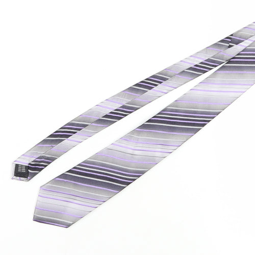 Jacques Heim Men’s Multicoloured Striped Silk Tie