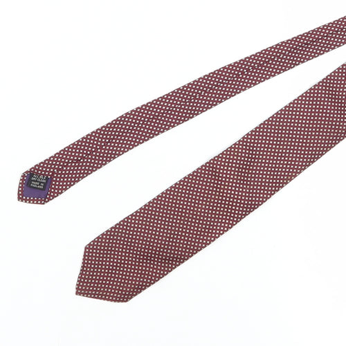 Coleman & Son Men's Red Geometric Silk Tie