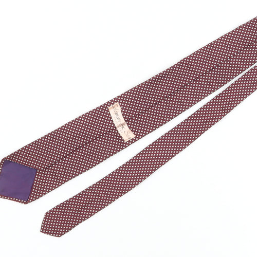Coleman & Son Men's Red Geometric Silk Tie