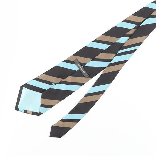 River Island Men's Aqua Striped Tie - Polyester