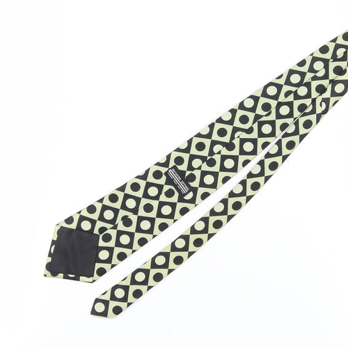 Jacques Estier Men's Black Polka Dot Tie - One Size