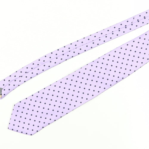 Carlo Colombo Men's Purple Polka Dot Silk Tie