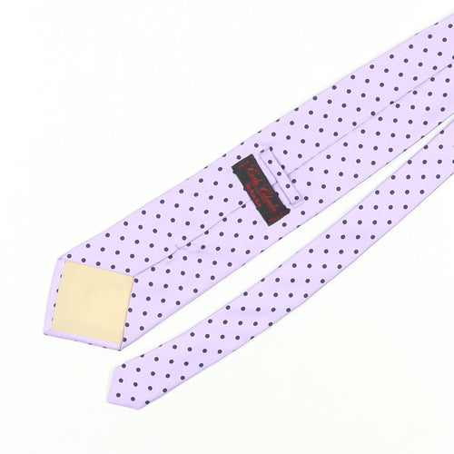 Carlo Colombo Men's Purple Polka Dot Silk Tie