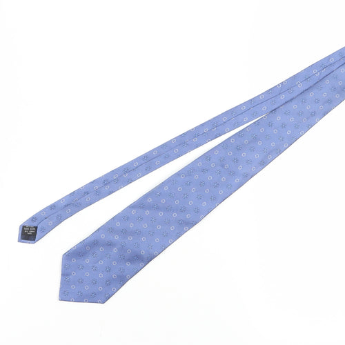 Bijoux Terner Men's Blue Geometric Silk Tie