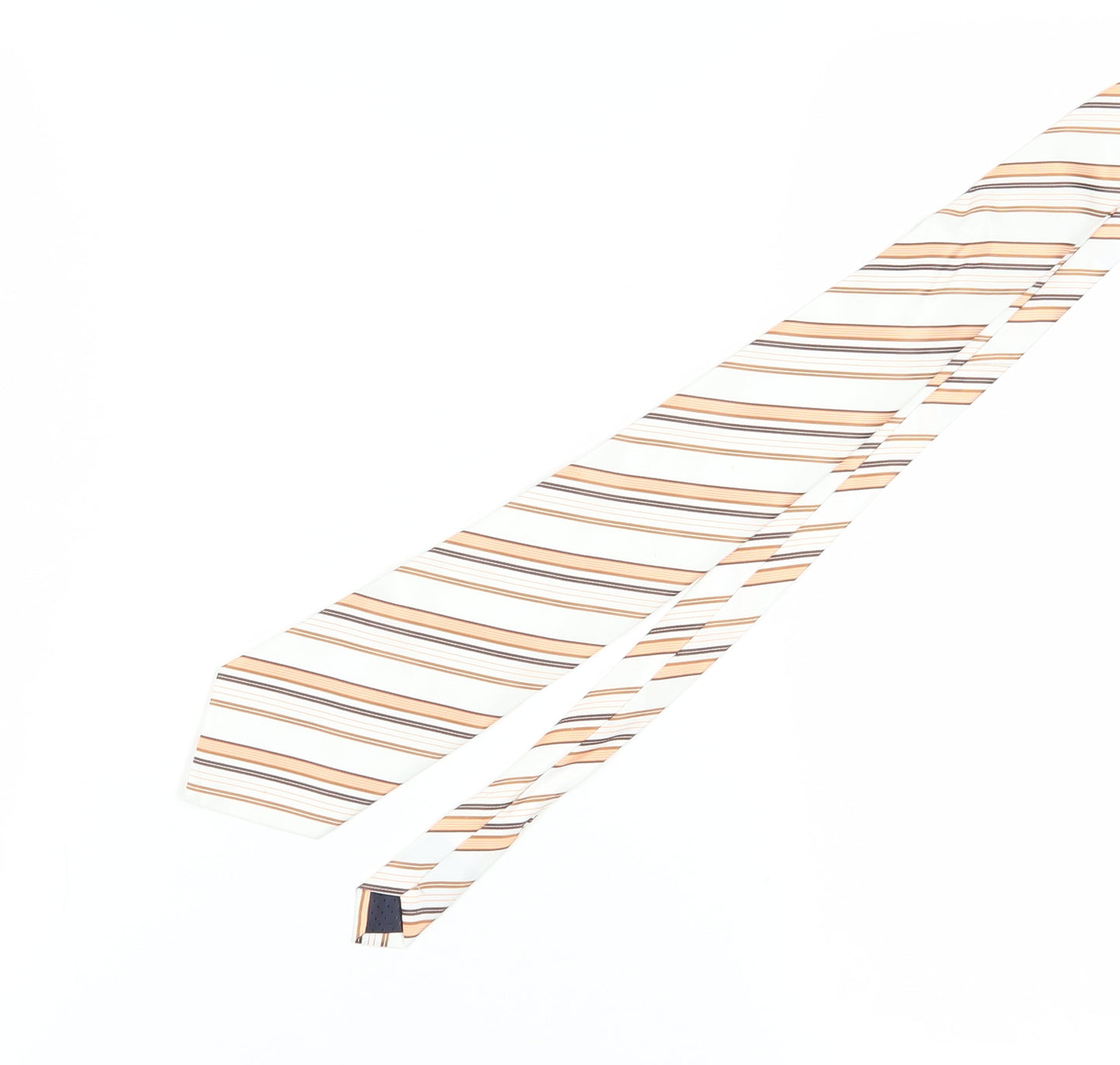 Yargici Beige Striped Men's Handmade Tie