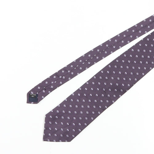 Tobias Barrett Men's Purple Geometric Silk Tie