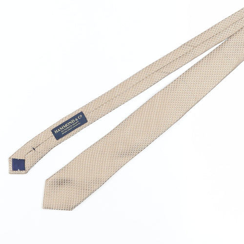 Hammond & Co Men's Beige Silk Tie