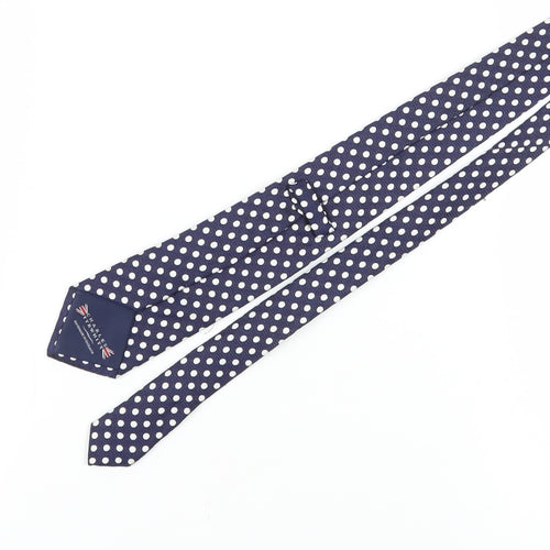 Charles Tyrwhitt Blue Silk Polka Dot Men's Slim Tie