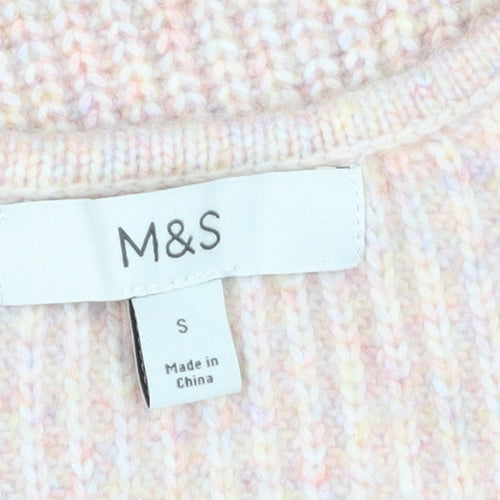 Marks and Spencer Women’s Multicoloured V-Neck Jumper