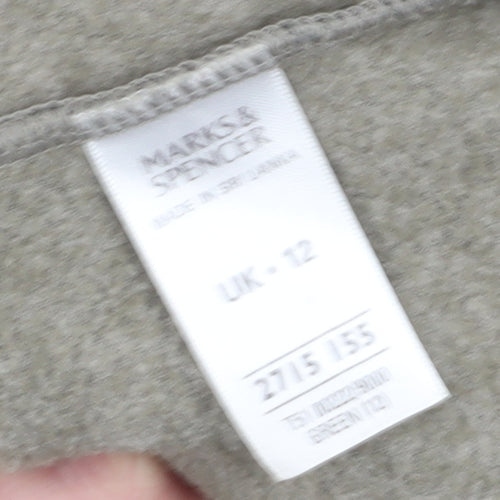 Marks and Spencer Green Fleece Hooded Jacket, Size 12