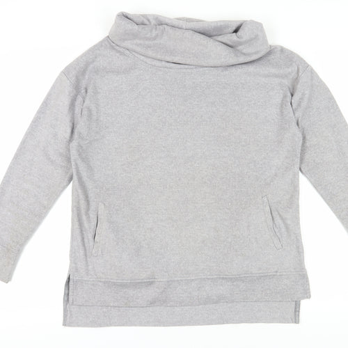 Capsule Active Women's Grey Cowl Neck Sweatshirt Size 12