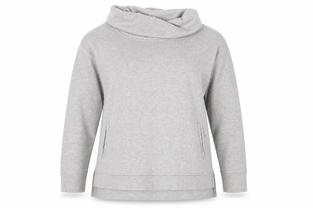 Capsule Active Women's Grey Cowl Neck Sweatshirt Size 12