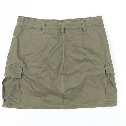 H&M Women’s Green Cargo Skirt Size 10 Casual