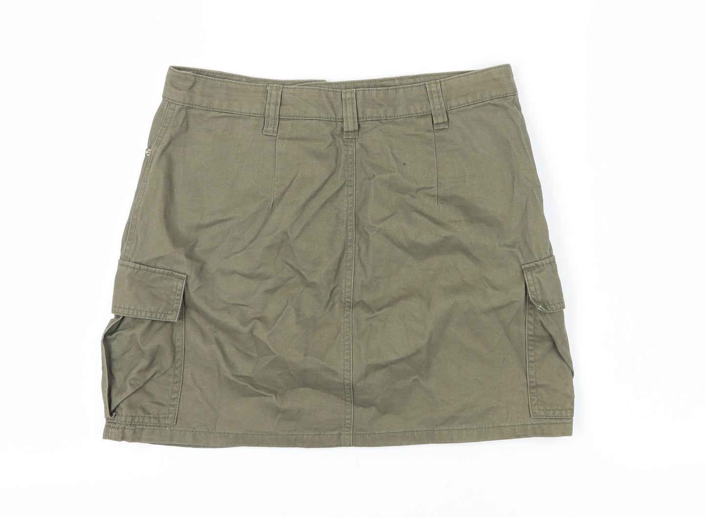H&M Women’s Green Cargo Skirt Size 10 Casual