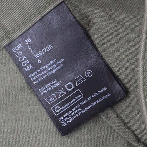 H&M Women’s Green Cargo Skirt Size 10 Casual