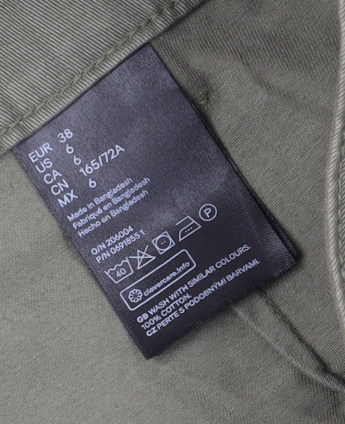 H&M Women’s Green Cargo Skirt Size 10 Casual