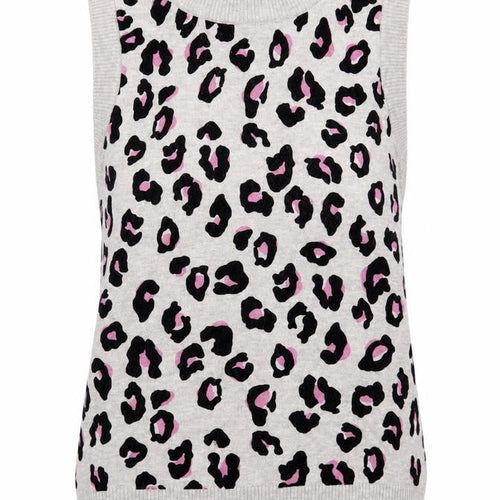 Next Women's Grey Animal Print Sleeveless Vest XS
