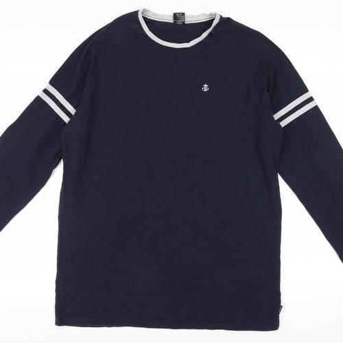 Blakely Men's Blue XL Long Sleeve Cotton T-Shirt