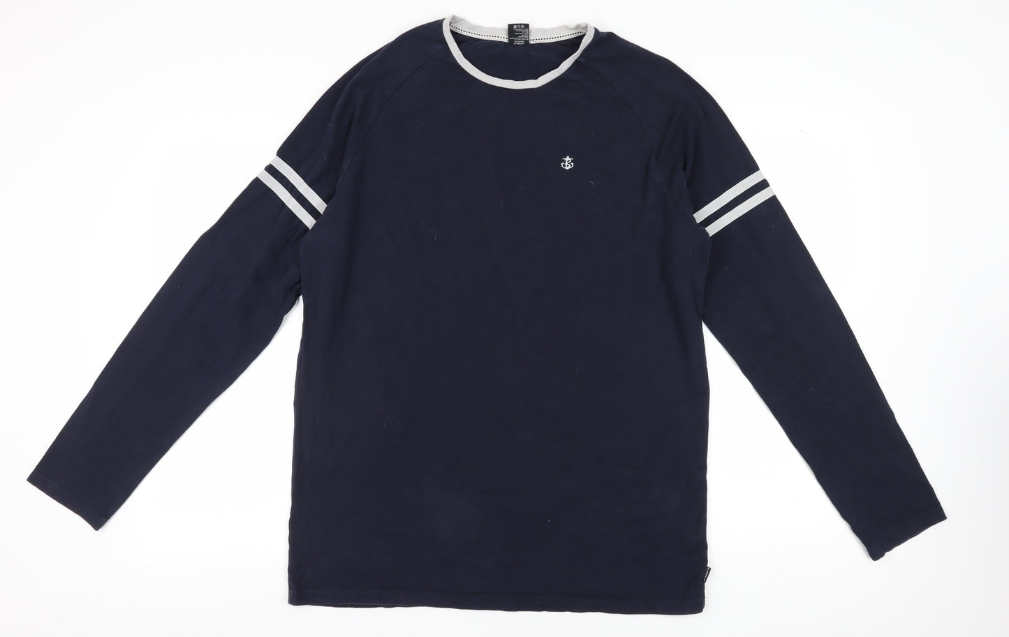 Blakely Men's Blue XL Long Sleeve Cotton T-Shirt