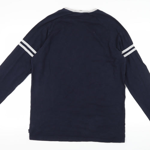 Blakely Men's Blue XL Long Sleeve Cotton T-Shirt