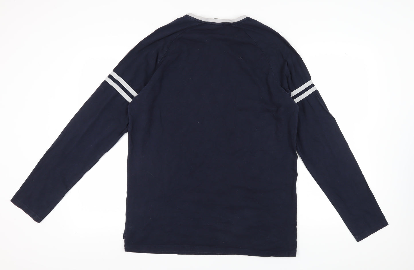 Blakely Men's Blue XL Long Sleeve Cotton T-Shirt