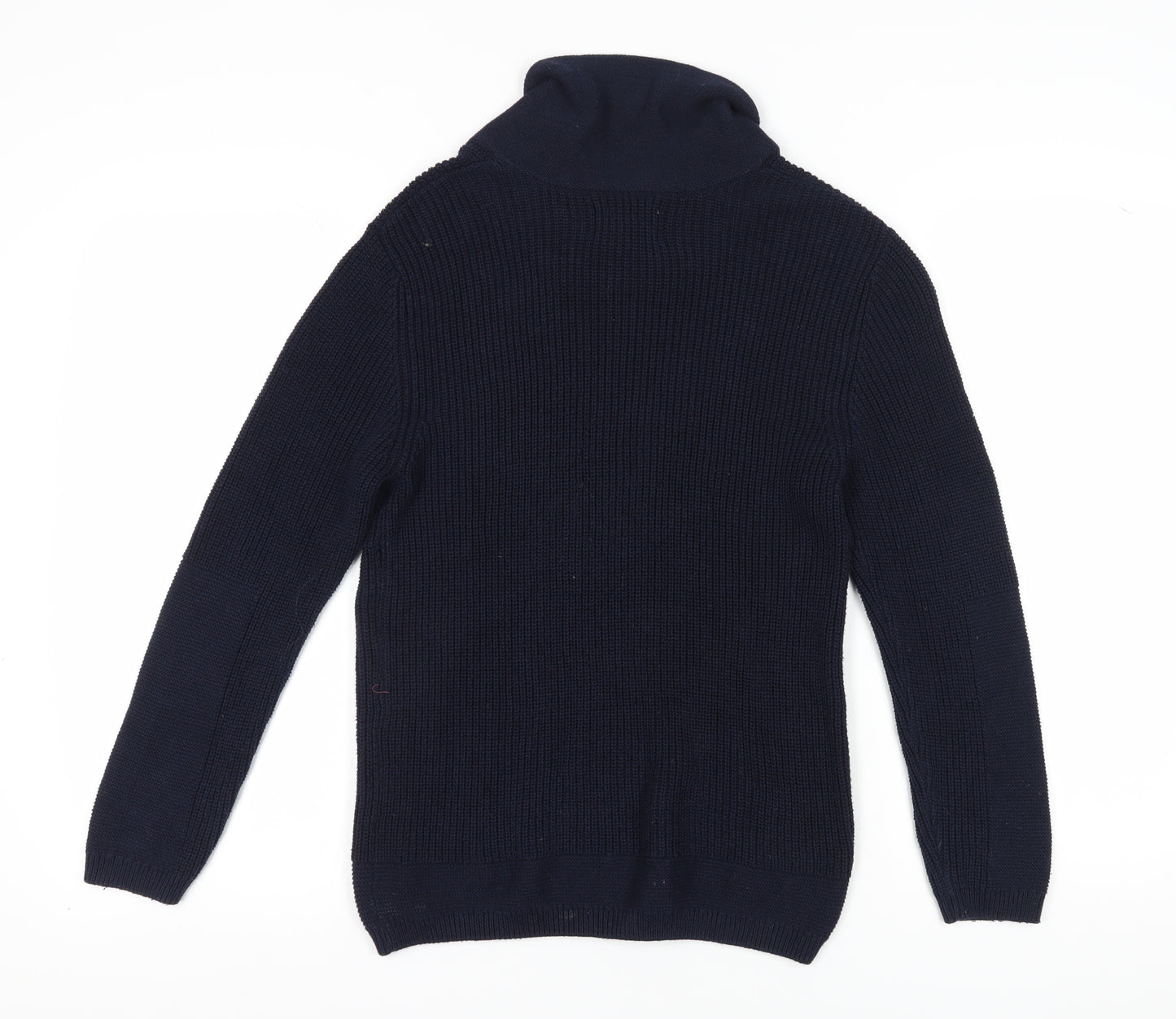 Zara Boys Blue Pullover Jumper, Size 11-12 Years, High Neck