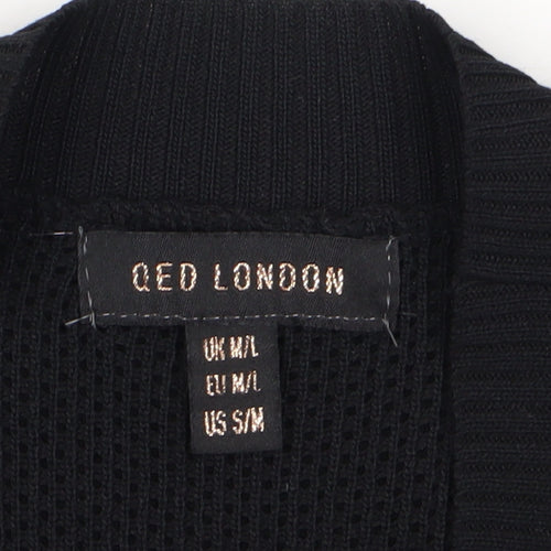 QED London Women's Black Balloon Sleeve Jersey