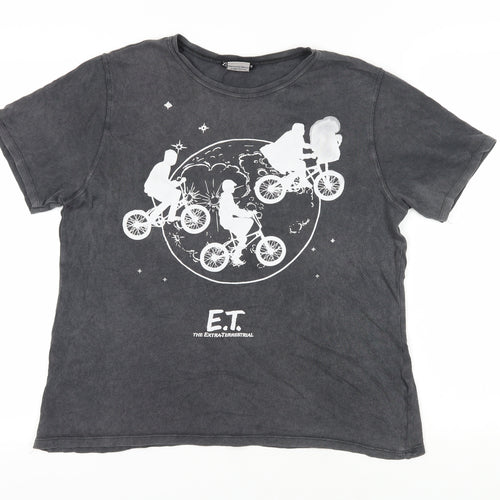 ZARA Women's Grey E.T. T-Shirt, Size M