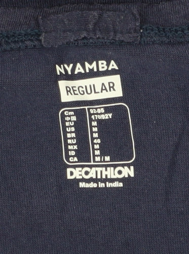 Decathlon Unisex Blue T-Shirt, M, Casual, Breathable