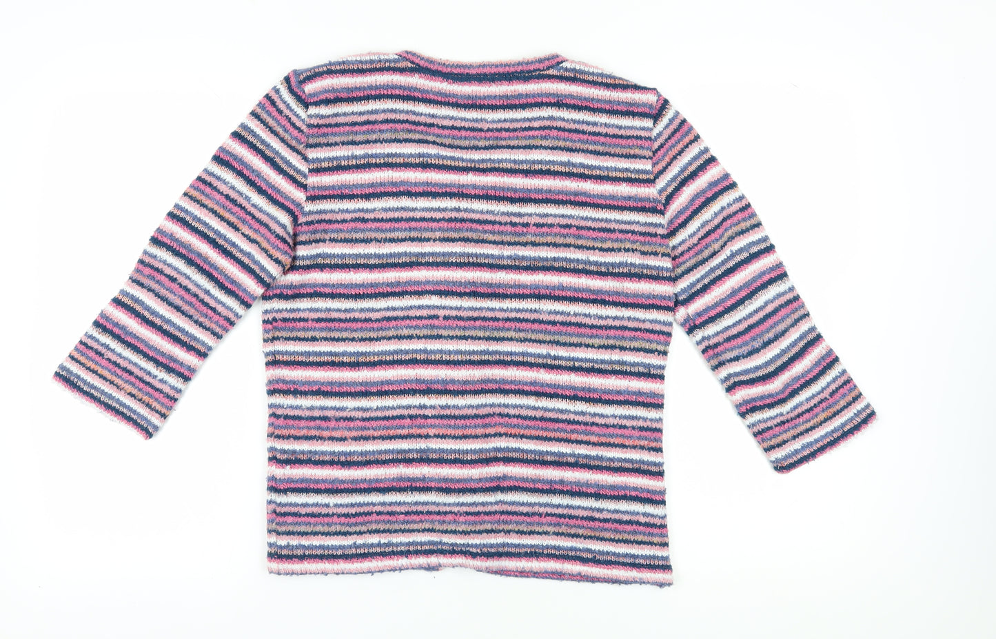 Per Una Women's Multicoloured Striped Cardigan Size 16