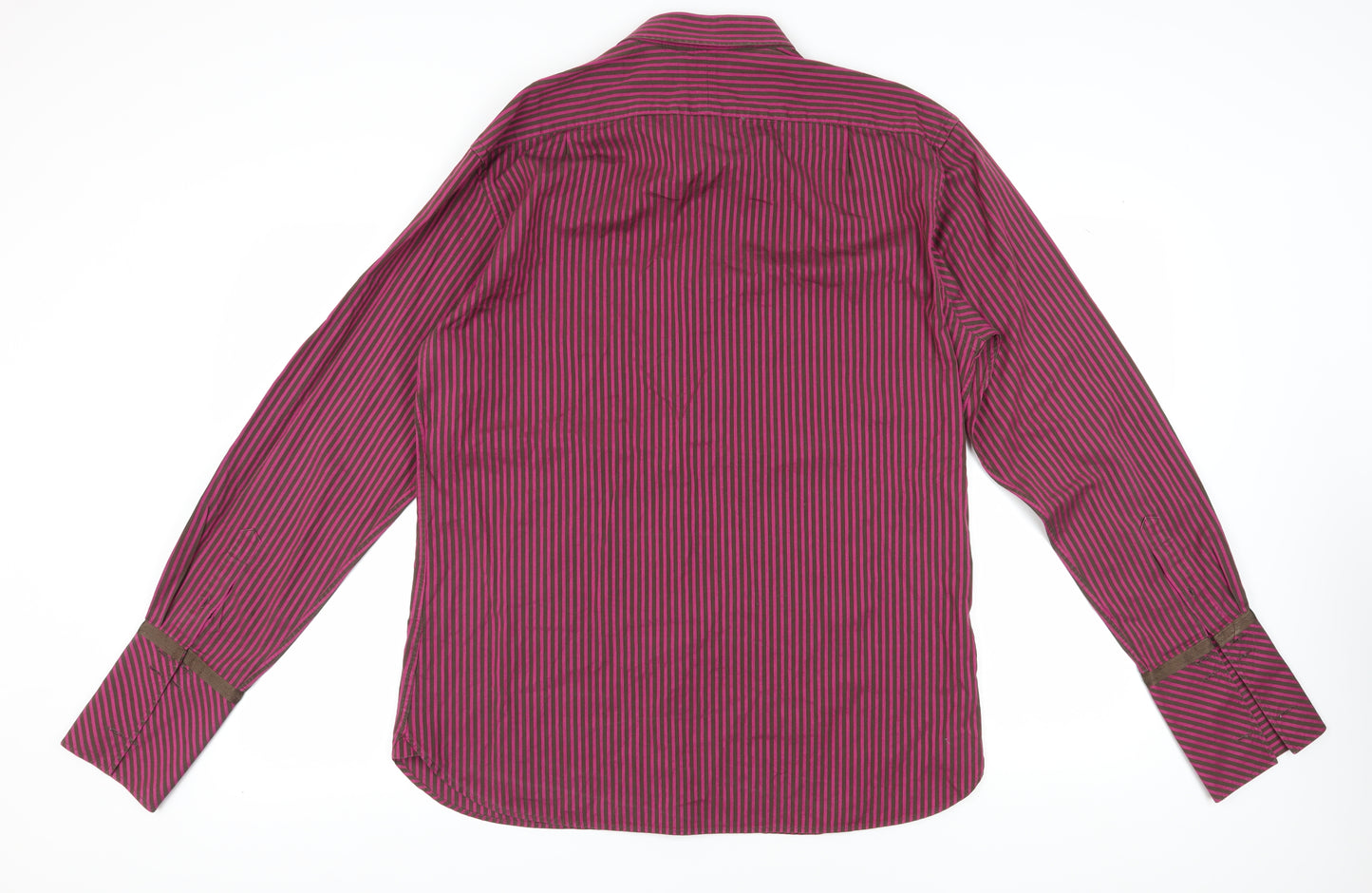 Ted Baker Men's Pink Striped Dress Shirt Long Sleeve 17
