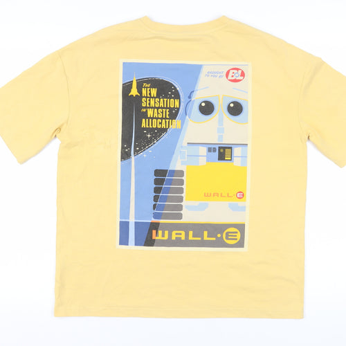 Disney Pixar Unisex Yellow Wall-E T-Shirt M Retro