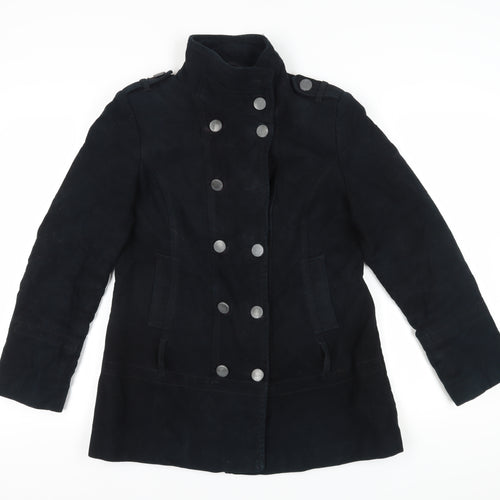 Next Women's Black Military Jacket Coat Size 14