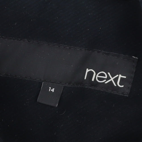 Next Women's Black Military Jacket Coat Size 14