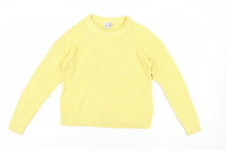 ICHI Women's Yellow Pullover Jumper, Size S
