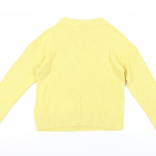 ICHI Women's Yellow Pullover Jumper, Size S
