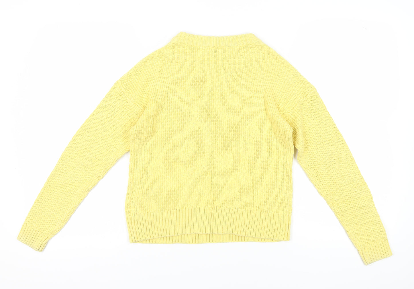 ICHI Women's Yellow Pullover Jumper, Size S