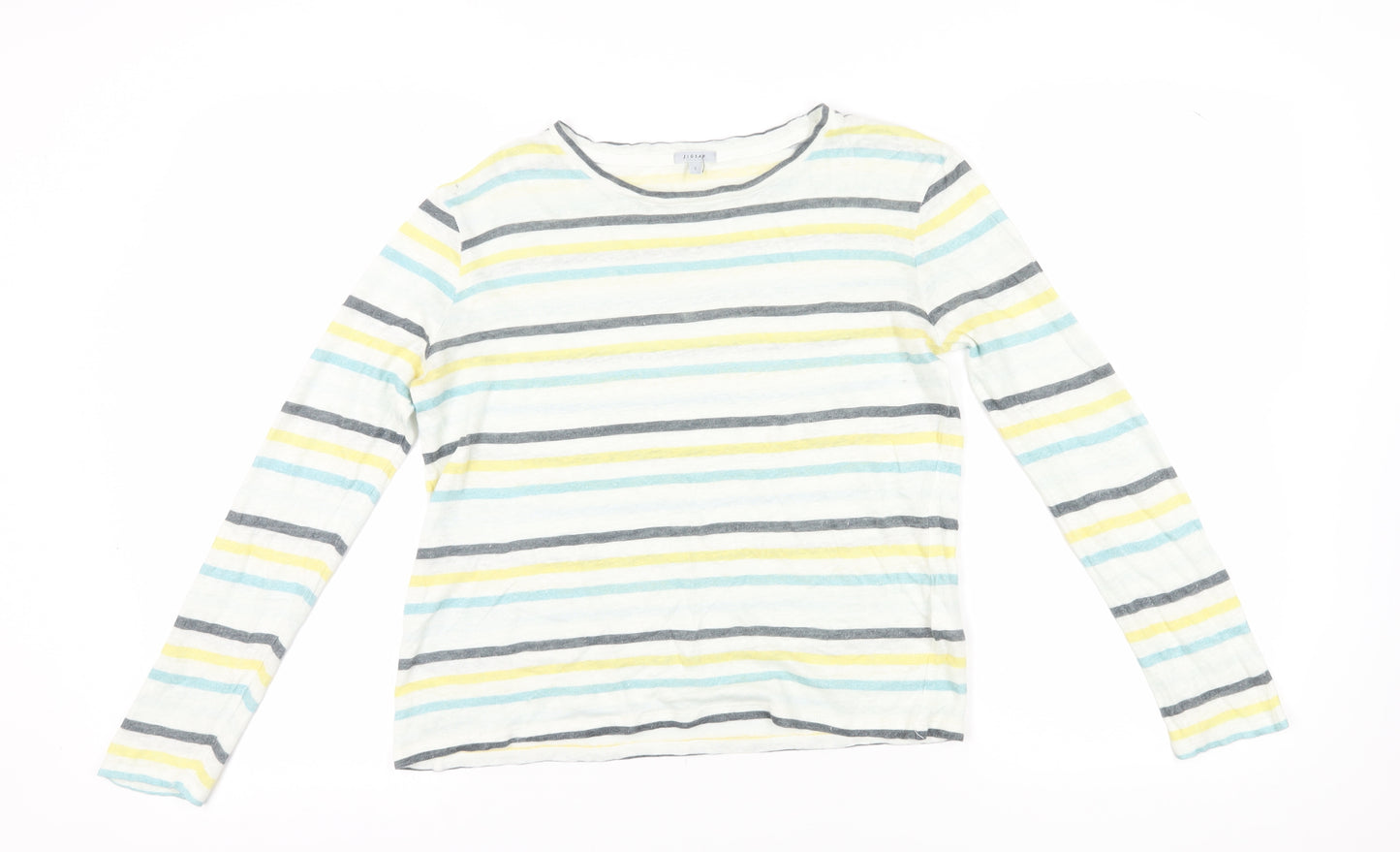 Jigsaw Women's S Striped Linen T-Shirt