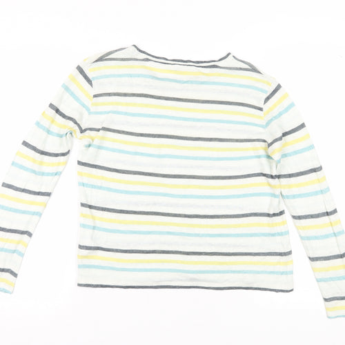 Jigsaw Women's S Striped Linen T-Shirt