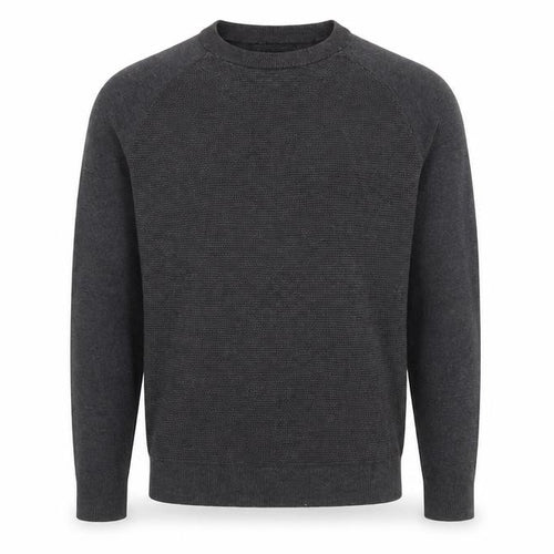 Jack & Jones Men Grey Cotton Pullover Jumper L