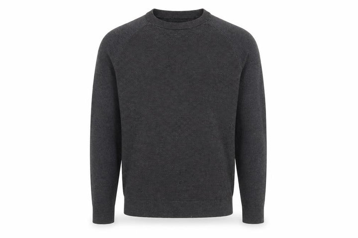Jack & Jones Men Grey Cotton Pullover Jumper L