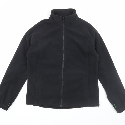 Lands' End Women's Black Nylon Jacket, Size 10, Stylish