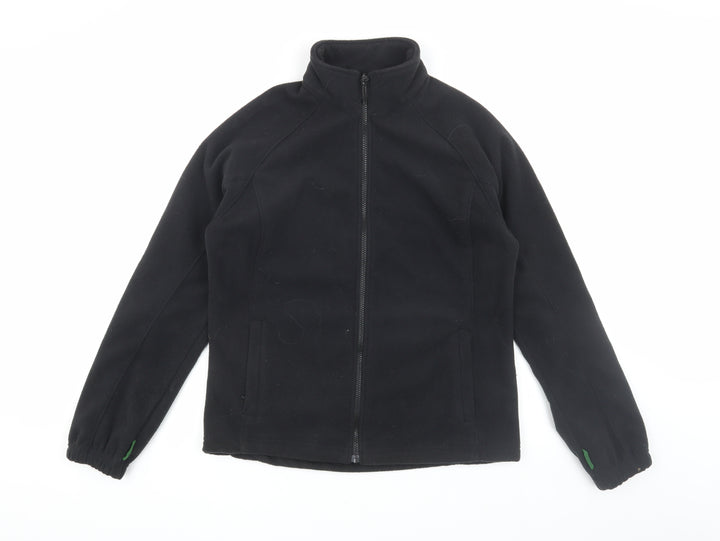 Lands' End Women's Black Nylon Jacket, Size 10, Stylish
