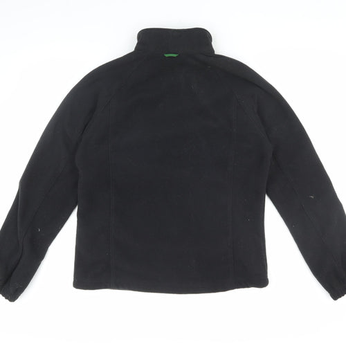 Lands' End Women's Black Nylon Jacket, Size 10, Stylish